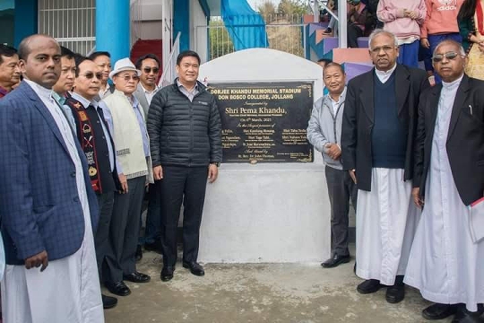 Arunachal CM Inaugurates Don Bosco College Stadium