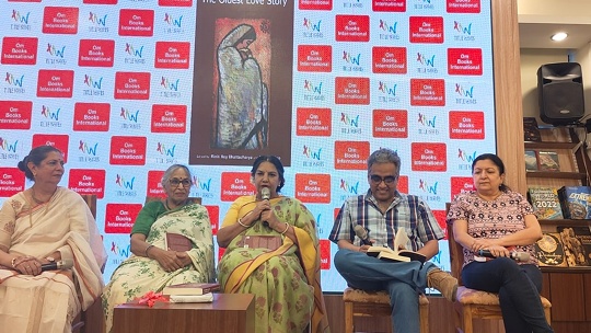 Shabana Azmi –  Ajay Mago – Shantanu Ray Chaudhuri – Maithili Rao – Rinki Roy Bhattacharya Launch Om Books International’s The Oldest Love Story at Title Waves  Bandra