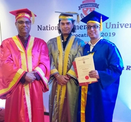 Neeraj Sharma has been conferred with Doctorate by National American University, United States of America