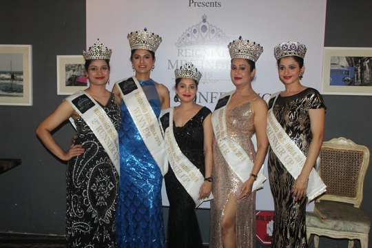 Press Conference Of Monica Shaikh’s REIGNING MRS INDIA 2019 At Thikana In Pune