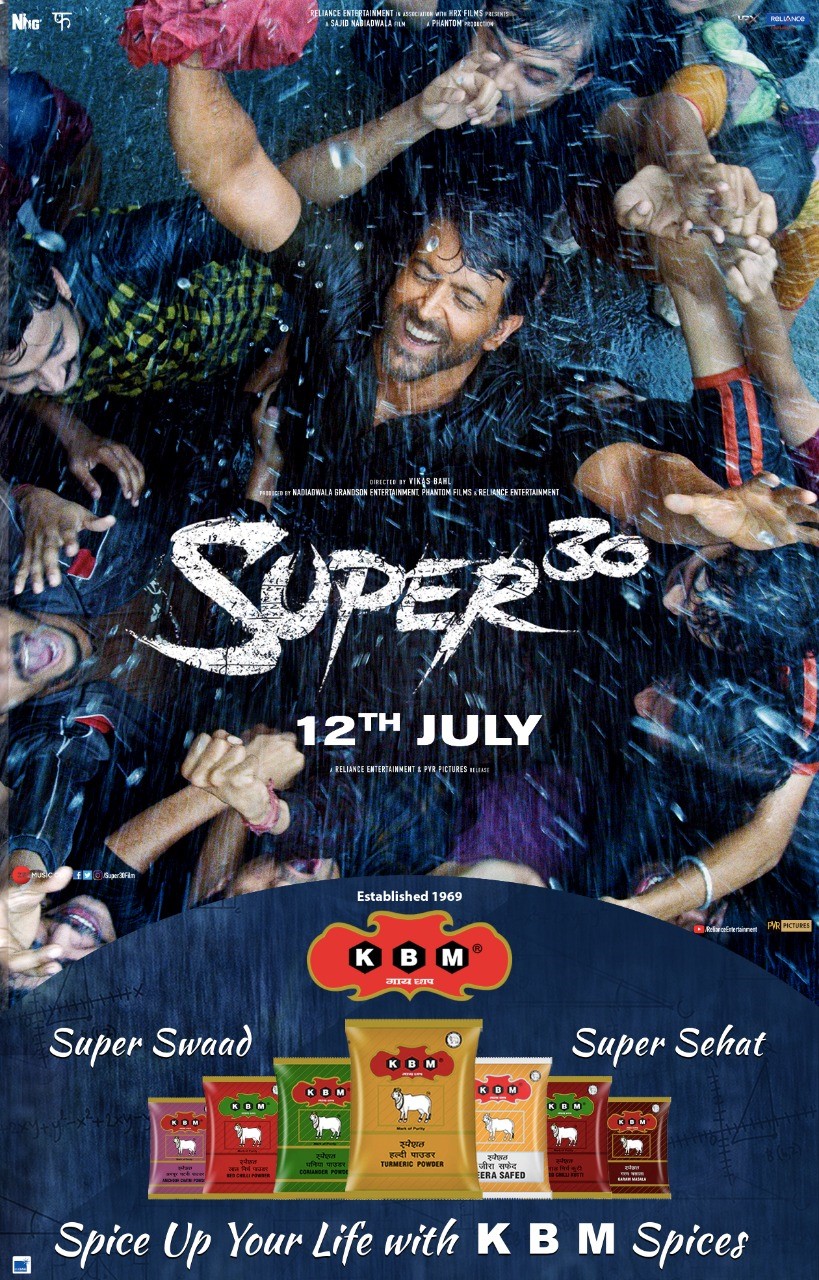 KBM Spices Cooks With Hrithik Roshan Starrer Super 30