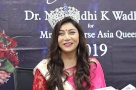 Blockbuster Welcome In Mumbai Of Dr Naavnidhi K Wadhwa After She Was Crowned  Mrs Universe Asia Queen 2019 – Beauty Pageant