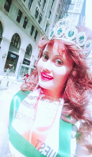 Popular Queen of Universe -2019  Angel Tetarbe As Celebrity Guest Of Honor In Manhattan India Day Parade – New York