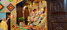 Lords Janmashtami Dress And Temple Décor At ISKCON Radha Gopinath Temple Girgaum Chowpatty