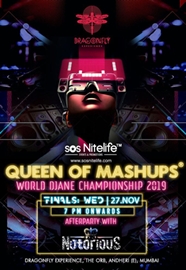 Queen of Mashups World DJane Championship  to be held on 27th Nov  2019