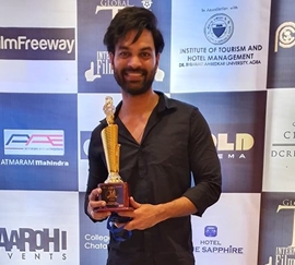 Yuvraaj Parshar received best director award at Global Taj International Film Festival