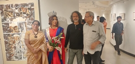 Dr  Naavnidhi K Wadhwa Inaugurates Tabassum Art Exhibition Nostalgia