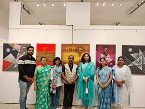 Group show of paintings  ‘Mantrakshare’ | ‘Bhakti and Shakti’ | artists Subhash Jamdade & Suresh Gosavi | in Jehangir