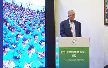 Microsoft Co-Founder Bill Gates Honored With KISS Humanitarian Award