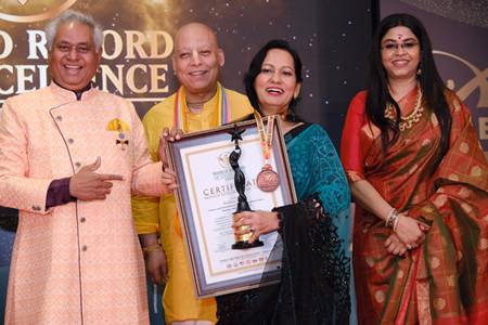 Dr Sohini Sastri (Brand Ambassador, World Record Of Excellence) Felicitates 65 Eminent Personalities At The World Record Of Excellence Award Ceremony In Mumbai