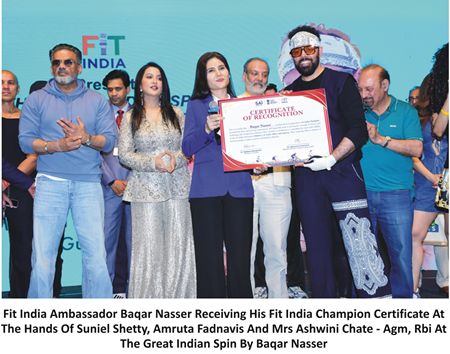 153 Cyclists. One Nation. Suniel Shetty & Amruta Fadnavis Power Baqar Nasser’s Historic Record Spin